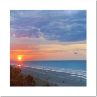 Sunrise over Myrtle Beach Posters and Art